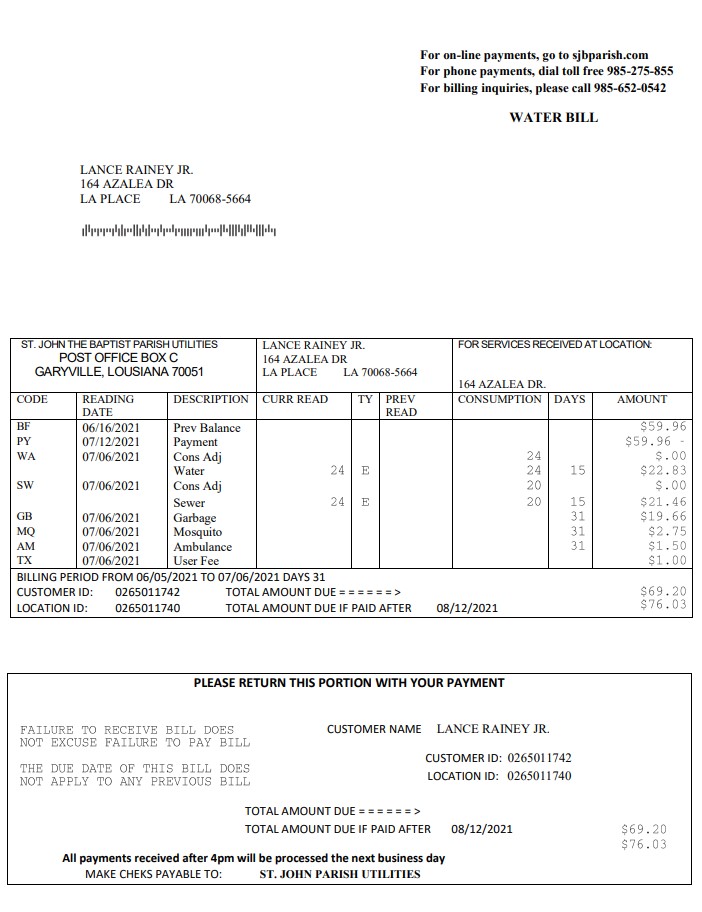  Minol USA business utility bill 